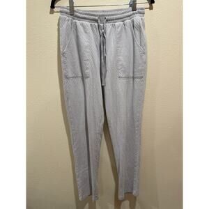 Eberjey The Olympic Diamond-Knit Pajama Pants gray lounge small